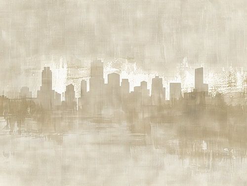 Peinture abstraite de la ville