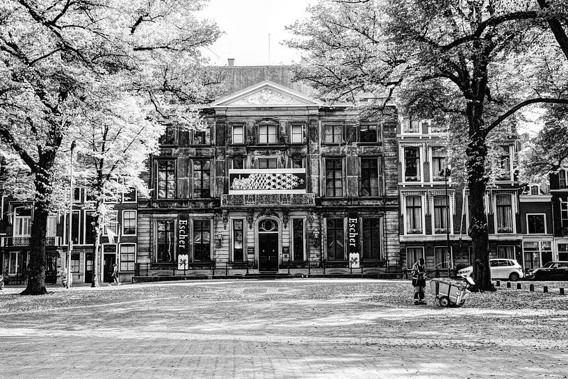 Palace Lange Voorhout Escher in het Paleis The Hague Netherlands Black and White by Hendrik-Jan Kornelis