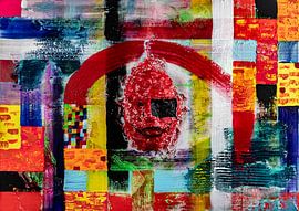 "Smile", schilderij, abstracte kunst