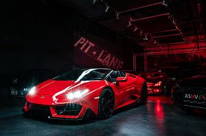 Lamborghini Huracan sur jantes Vossen sur Bas Fransen
