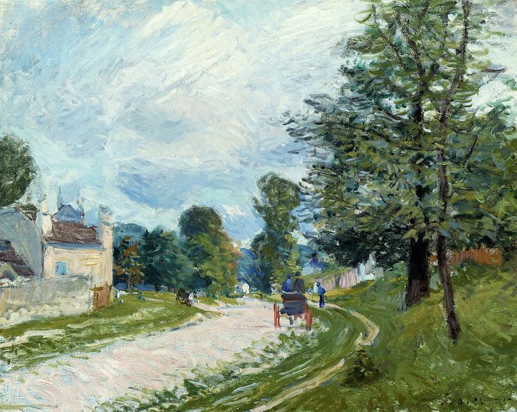 Alfred Sisley,Un tournant sur la route, 1873 par finemasterpiece