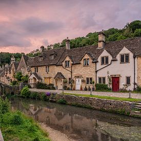 Coucher de soleil à Castle Combe sur Jeroen de Jongh