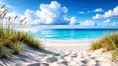 Fantasy Wall Art & Poster: NORDAVIA – A Beach on the North Sea in Summer
