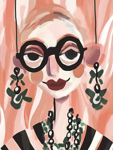 Stilvolle alte Dame