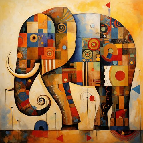 Abstrakter Elefant