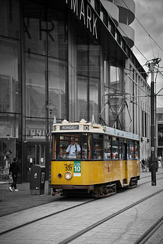 Oude tram 10 van Rotterdam.