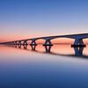Zeelandbrug in blauwe uur van Jolanda de Leeuw