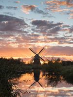 Sunrise behind the Noordermolen