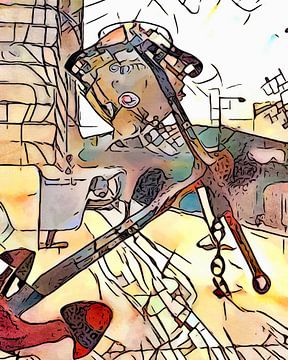 Kandinsky meets Marseille, motif 5 by zam art