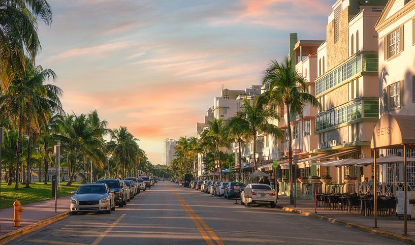 Ocean drive, Miami von Photo Wall Decoration