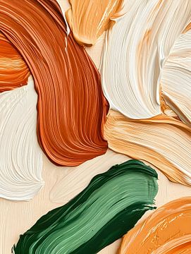 Colourful paint stripes by But First Framing
