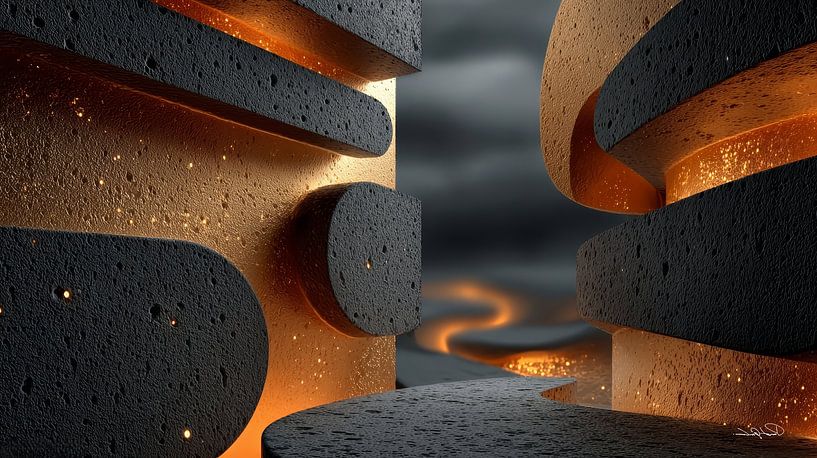 abstrakte Formen und Texturen von Gelissen Artworks