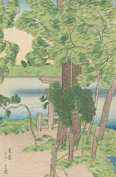 Windböen wehen durch frühsommerliche Vegetation, Kasamatsu Shiro von Meisterhafte Meister