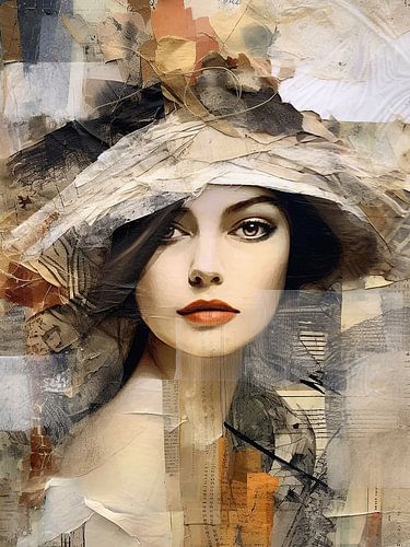 Collage élégant de mystère