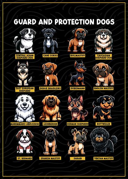 Guard and Protection Dogs – Wach- und Schutzhunde von Pixelbull Design