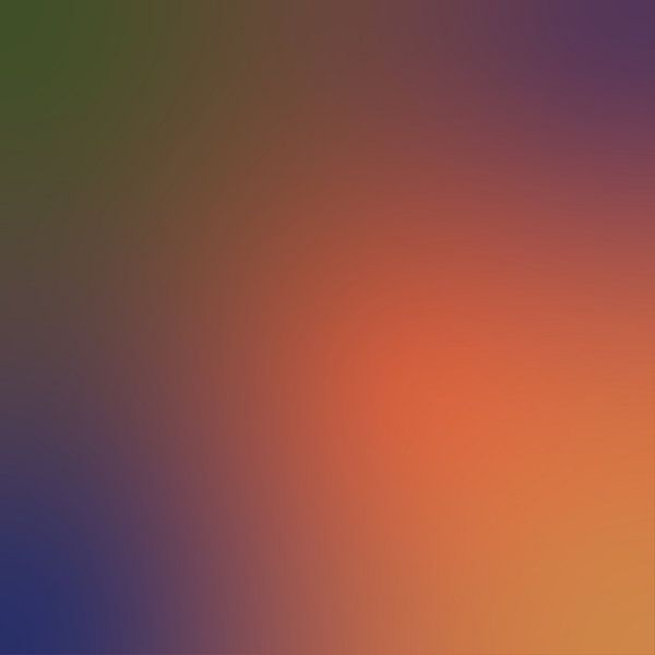 Retro 70s neon art. Abstract gradient in orange, green, violet. by Dina Dankers