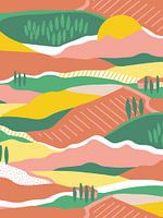 Summer in Tuscany - abstract landscape