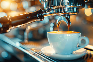 eine Tasse Kaffee oder Cappuccino