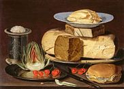 Stillleben mit Käse, Clara Peeters von 1000 Schilderijen Miniaturansicht