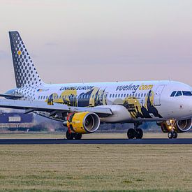 Vueling Airbus A320-200 in Linking Europe livery. by Jaap van den Berg