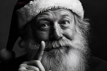 De kerstman lacht van Poster Art Shop