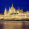 het Hongaarse parlementsgebouw in Boedapest van Thomas Rieger