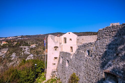 CROATIE : RUINES DU CHÂTEAU DE TRSAT - RIJEKA