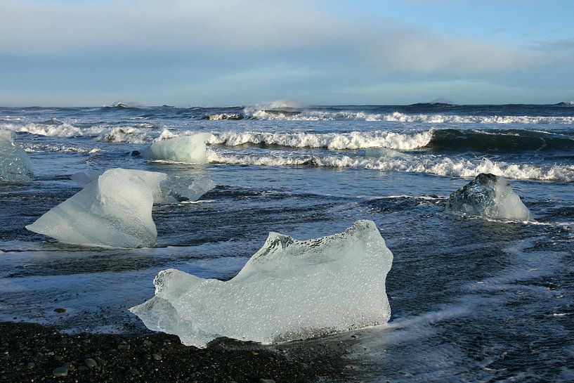 ijs op het strand van Antwan Janssen
