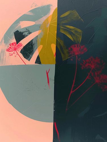 Bunte botanische abstrakte