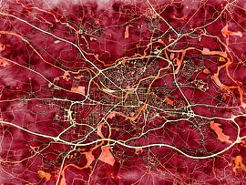 Karte von Carcassonne im stil 'Amber Autumn'