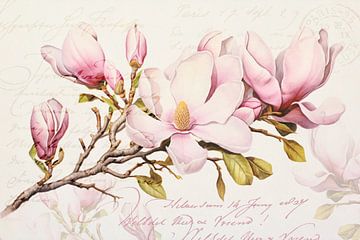 Magnolia Pink Spring Romance