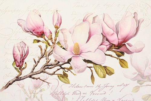 Magnolia Roze Voorjaarsromance van Andrea Haase