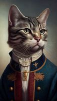 Cat portrait from the 19th Century