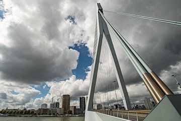 Le pont Erasmus à Rotterdam sur Arie Jan van Termeij