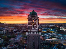 Zwolle's Peperbus during sunset
