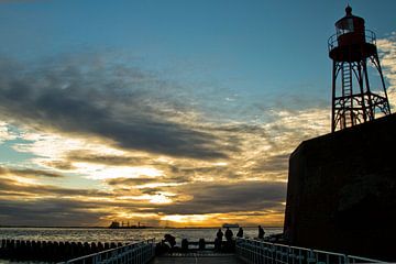 Zonsondergang Vlissingen van Sabina Meerman