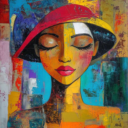 Cubaanse vrouw abstract