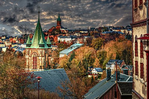 Gezicht op Annaberg Buchholz
