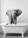 Elephant in a bathtub by haroulita thumbnail