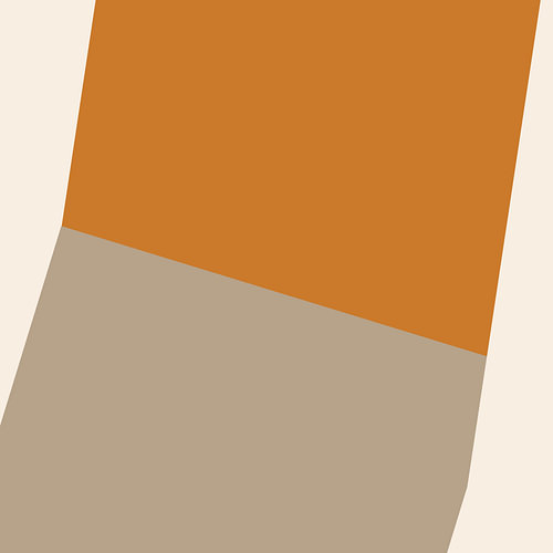 Abstract Mid Century Modern Geometric Shapes in Warm Earth Tones – Set of 2. No. 1 by Dina Dankers