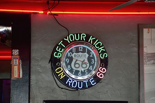 Trap op Route 66 in Tally's Café