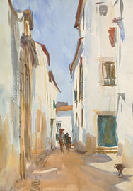 John Singer Sargent – A Street Scene, Spain (c. 1892–1895) by Timeless Artworks