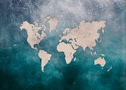 World map 25 #map #worldmap van JBJart Justyna Jaszke thumbnail