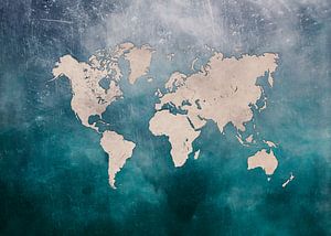 World map 25 #map #worldmap von JBJart Justyna Jaszke