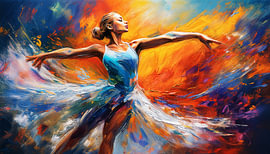 Dansen met kunstmatige kleuren