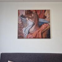 Klantfoto: Edgar Degas,Bather, 1899 door Degas Pastel, als artframe