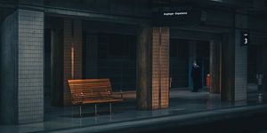 En attendant le train.