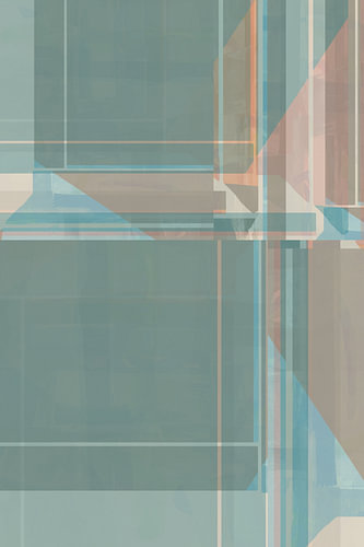 Subtle Teal Geometry