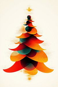 Arbre de Noël abstrait