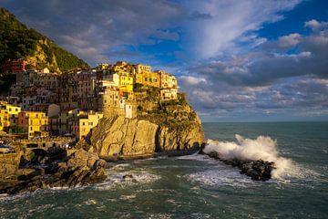 Manarola van de Cinque Terre in Italië van Robert Ruidl
